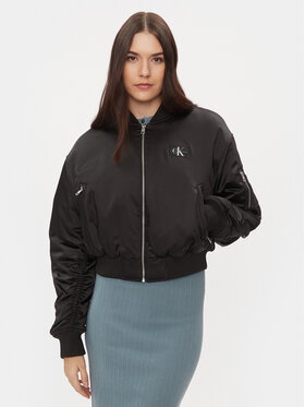 Calvin Klein Jeans Calvin Klein Jeans Bomber striukė J20J222591 Juoda Regular Fit