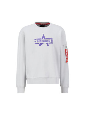 Alpha Industries Alpha Industries Bluza Logo Edge Sweatshirt Szary Loose Fit
