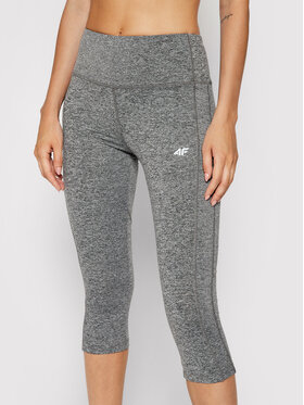 4F 4F Spodnie capri NOSH4-SPDF002 Szary Slim Fit