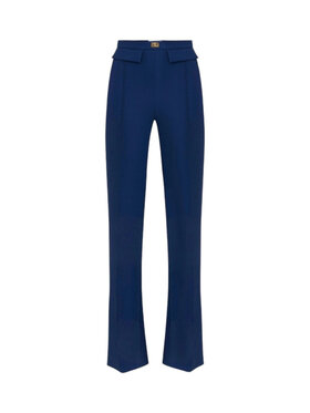Elisabetta Franchi Elisabetta Franchi Spodnie outdoor 8053686306791 Niebieski Regular Fit
