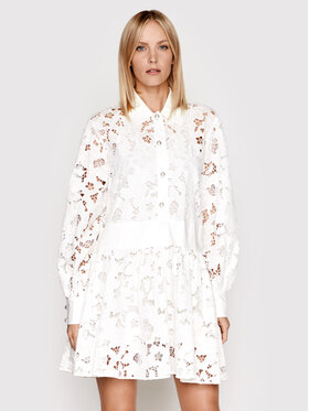 Custommade Custommade Рокля тип риза Linora 999370403 Бял Regular Fit
