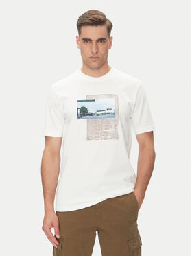 BOSS BOSS Tricou Te_Ontheway 50539180 Alb Regular Fit