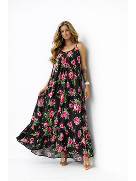 LilaLou LilaLou Letné šaty Gypsy Čierna Oversize