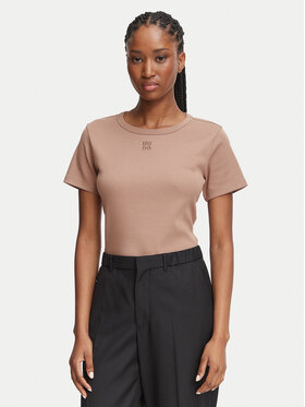 HUGO HUGO T-Shirt Deloris 50512002 Khakifarben Regular Fit