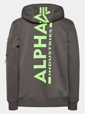 Alpha Industries Jopa Back Print 178318 Siva Regular Fit