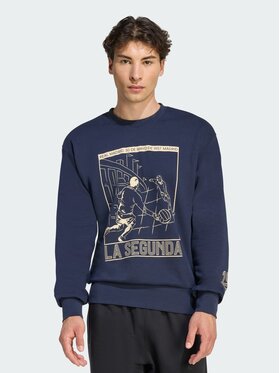adidas adidas Bluza Real Madrid Heritage Crew Niebieski jasny Regular Fit