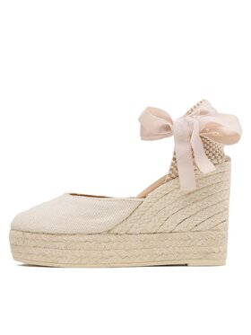 Manebi Espadrile Wedge Espadrilles 7.0 WV O Écru