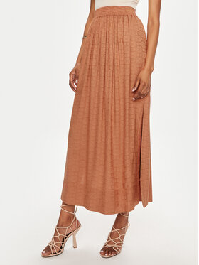 TWINSET TWINSET Midi sukně 241TT2243 Oranžová Loose Fit