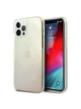 Guess Guess Etui na telefon iPhone 12/12 Pro Przezroczysty