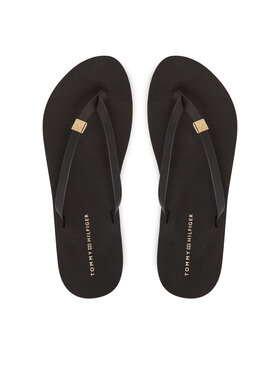 Tommy Hilfiger Tommy Hilfiger Čības uz pirksta Elevated Chic Beach Sandal FW0FW08523 Melns