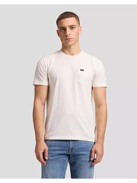 Lee Lee T-Shirt POCKET TEE Biały Regular Fit