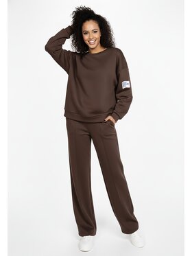 FIGL FIGL Komplet dresowy M1274 Brązowy Regular Fit