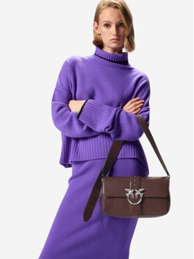 PINKO PINKO Borsa Love one slouchy zip classic Marrone