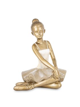 MIAhome MIAhome Figurka siedząca baletniczka ISABELLE-2 Złoty