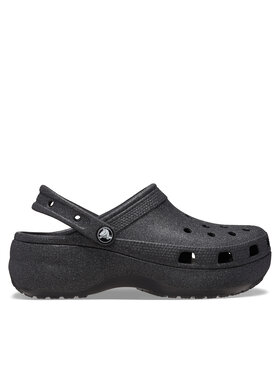 Crocs Crocs Pantoletten Classic Platform Glitter Clog W 207241 Schwarz