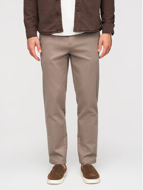 Ombre Ombre Chinosy OM-PACP-0294 Szary Slim Fit
