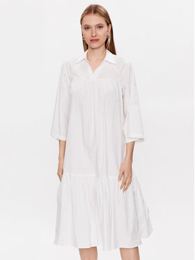 Moss Copenhagen Moss Copenhagen Sukienka koszulowa Danaya 17266 Biały Regular Fit