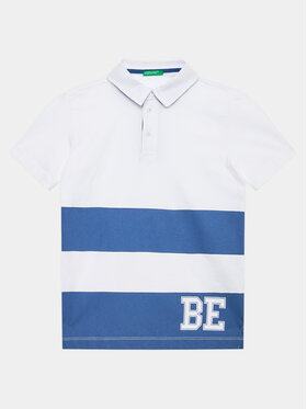 United Colors Of Benetton United Colors Of Benetton Tricou polo 3BL0C300W Alb Regular Fit
