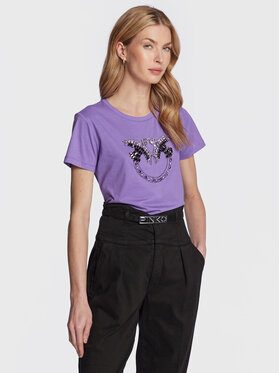 Pinko Pinko Majica Quentin 100535 A0MA Vijolična Regular Fit