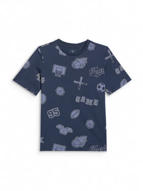 4F 4F T-Shirt CAMPUS VIBES Granatowy Regular Fit