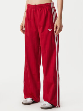 adidas adidas Teplákové nohavice Pinstripe Firebird Loose Trackpant KS9977 Červená Wide Leg