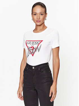 Guess Guess T-Shirt W3BI42 I3Z14 Weiß Regular Fit
