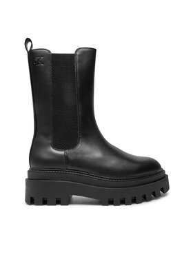 Calvin Klein Jeans Calvin Klein Jeans Členková obuv s elastickým prvkom Flatform YW0YW01542 Čierna