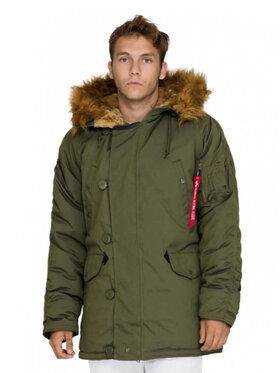 Alpha Industries Alpha Industries Kurtka zimowa AI.193128-257-S Zielony Parka Fit