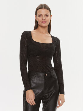Guess Guess κορμάκι Karolina O4RM06 KBZX0 Μαύρο Slim Fit