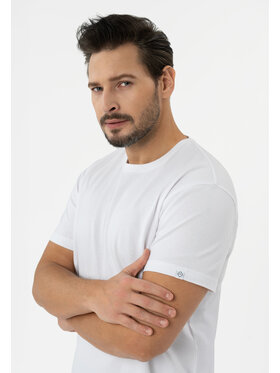 Volcano Volcano T-Shirt TM-FROST Biały Regular Fit