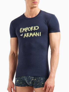 Emporio Armani Underwear Emporio Armani Underwear Súprava Tričko a šortky 1116044F596 Tmavomodrá