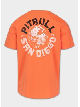PITBULL PITBULL T-Shirt Koszulka męska DOG SD 3XL Pomarańczowy Regular Fit