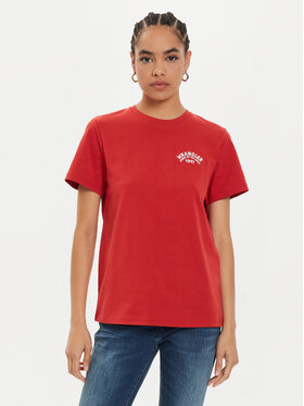 Wrangler Wrangler T-shirt Graphic 112356431 Crvena Regular Fit
