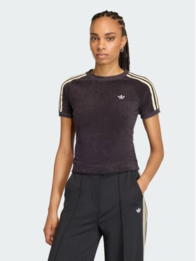 adidas adidas T-Shirt TERRY TOWEL CALI TEE Czarny Slim Fit