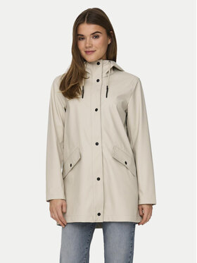 ONLY ONLY Kurtka przeciwdeszczowa Elisa 15261734 Szary Regular Fit