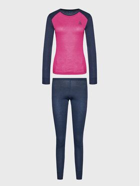 Odlo Odlo Komplet termo aktivnega perila Active Warm Eco 196701 Mornarsko modra Slim Fit