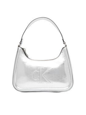 Calvin Klein Calvin Klein Τσάντα Bold Ck Metallic Shoulder Bag LV04F3332G Ασημί