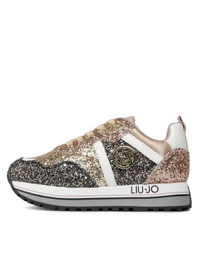 Liu Jo Tenisice Maxi Wonder Glitter 4F3301 TX007 S Zlatna