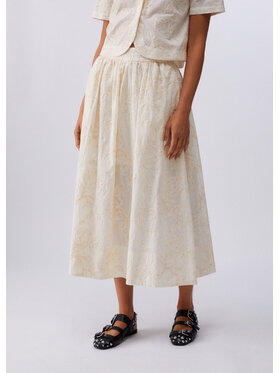 Liu Jo Liu Jo Spódnica maxi WA6455T472AP9417 Biały Regular Fit