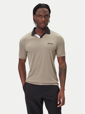 BOSS BOSS Polo särk Palle 50543348 Beež Slim Fit