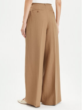 Weekend Max Mara Hlače Diletta 2415131062 Smeđa Wide Leg