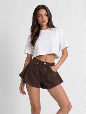 MissDenim MissDenim Szorty jeansowe Skorts Brązowy Regular Fit
