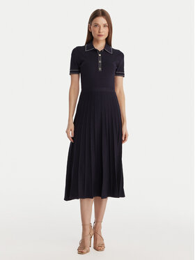 MICHAEL Michael Kors MICHAEL Michael Kors Плетена рокля MR683C0BFD Тъмносин Slim Fit