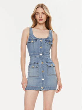 Elisabetta Franchi Elisabetta Franchi Džínsové šaty AJ-36S-41E2-002606 Modrá Slim Fit
