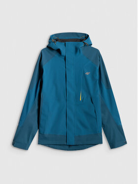 4F 4F Kurtka outdoor TREKKING Turkusowy Regular Fit