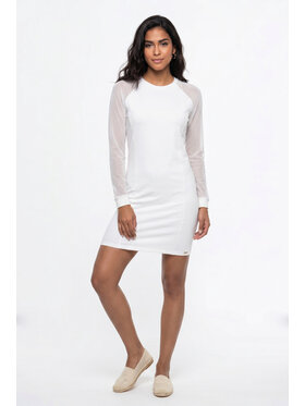 FIGL FIGL Φόρεμα καθημερινό M1354 Κρεμ Straight Fit