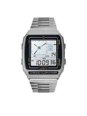 Timex Timex Orologio Reissue Digital Lca TW2U72400 Argento