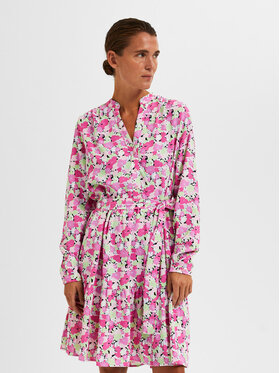Selected Femme Selected Femme Haljina za svaki dan Mivi 16088178 Ružičasta Regular Fit