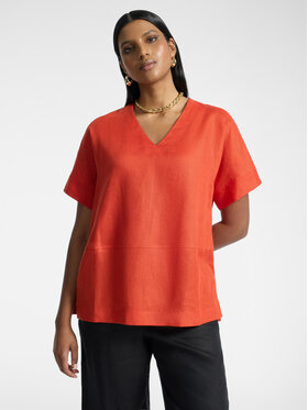 Elena Mirò Elena Mirò T-Shirt G060Z000714N027 Pomarańczowy Regular Fit