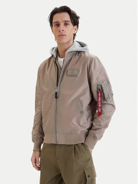 Alpha Industries Alpha Industries Яке бомбър Ma-1 196108 Бежов Regular Fit